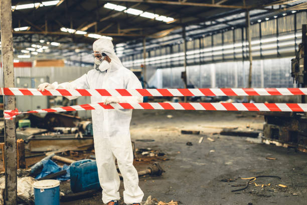 Professional Drug Lab Cleanup technician working in Wallace, NC